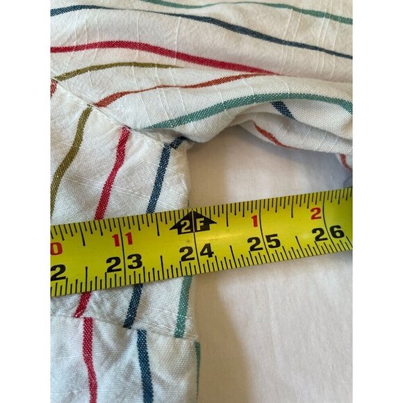 Anthropologie Striped Long Sleeve Dress - Cream and Red - Picture 8 of 10